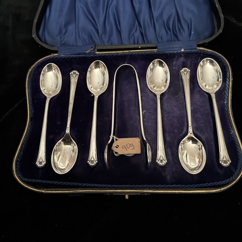 Cased sterling silver - cased, 6x