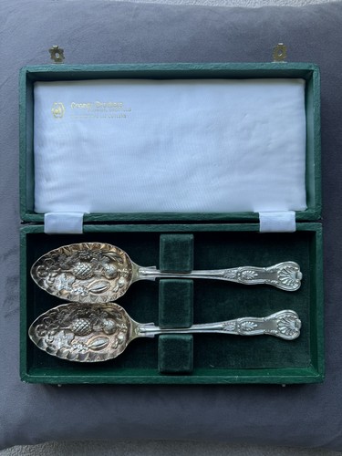 Pair boxed silver - of,