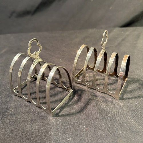 Solid silver toast - solid, pair