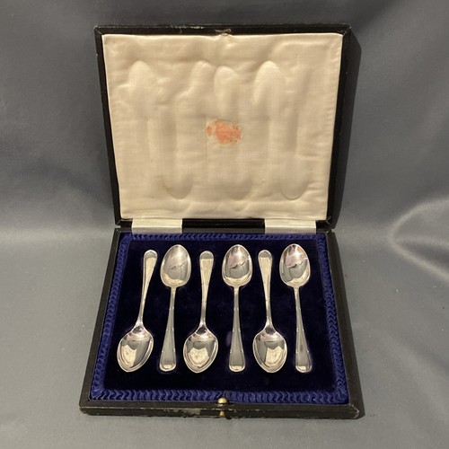 Cased set six teaspoons - set,