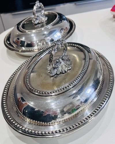 Pair vintage silver plated - pair, silver-plated